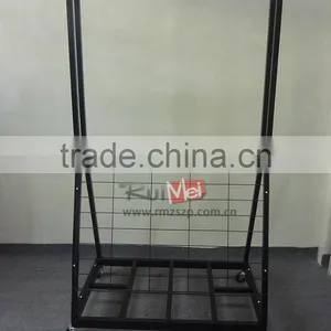 High Quality Floor Standing Metal Carpet Display Rack thumbnail-1