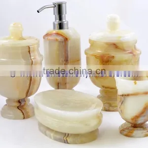 Wholesale EXPORT QUALITY MANUFACTURER AND EXPORTERS ONYX BATHROOM ACCESSORIES COLLECTION thumbnail-4
