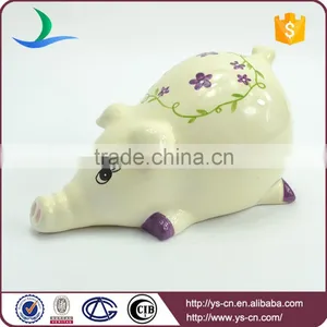 Beige Pig Hand Painted Ceramic Home Decoration Accessories thumbnail-2