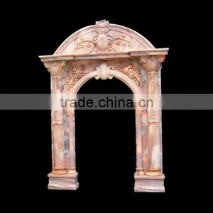 Sunset Red Marble Arch Door Frame thumbnail-1