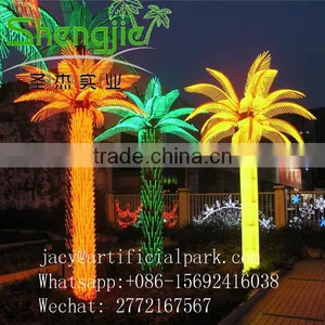 SJLJ01160 Outdoor Lighted Palm Tree Artificial Palm Led Tree thumbnail-3