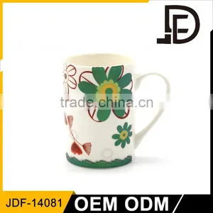 Drinkware Flower Ceramic Coffee Mug Logo, Logo Mugs no Minimum thumbnail-4