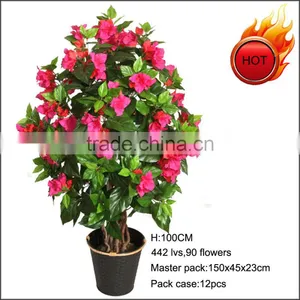 Hot Sale Flowering Artificial Azalea Tree thumbnail-1
