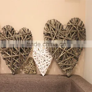 2017 Party Decoration Woven Wicker Heart thumbnail-3
