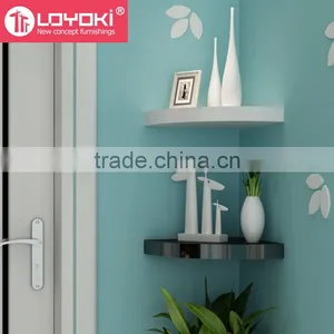 Eco-friendly Wood Corner Shelf Set of 3 Pieces Home Decoration DIY Wall Floating Shelf thumbnail-3