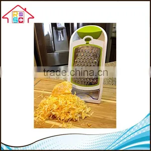 NBRSC New Design 3 In 1 Grater And Container Vegetable Cheese Grater With Interchangeable Stainless Steel Blades thumbnail-5