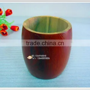Small Wooden Barrel Paulownia Wooden Bucket With Lid for Coffee/candy thumbnail-2