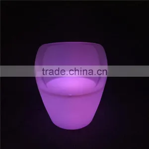 Glowing LED Furnitrue Plastic Dining Room Chairs for Coffee Shop thumbnail-2