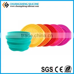 Foldable Eco-friendly Easily Arrange Silicone Wash Basin, Kitchen Basin, Fancy Folding Bowl thumbnail-4