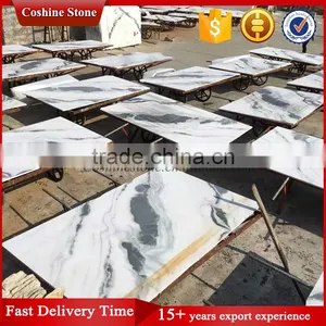 2017 New Surface China White Black Panda Marble Tile thumbnail-5
