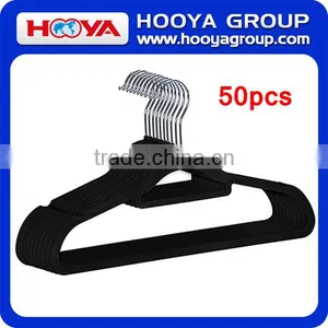 Non-Slip Flocked Velvet Clothes Hangers 50 Pack- Ultra Thin Space Saving Design for Men and Women Dress Suit thumbnail-1