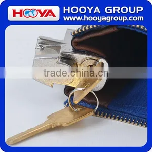 High Quality Cotton Canvas Two Metal Keys Bank Deposit Lock Bag thumbnail-2
