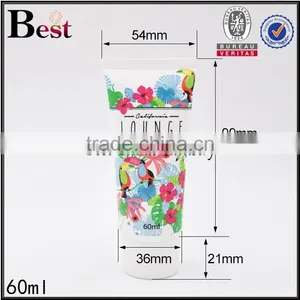 60ml Travel Size Facial Cleanser Plastic Cosmetic Tube Wholesale thumbnail-5