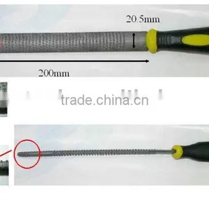 8" / 200mm Hardened SK 7 Metal Steel Half Round File For Wood thumbnail-1