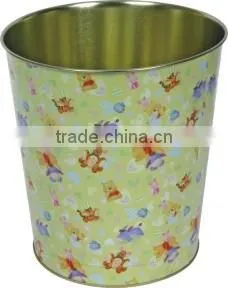 Tin Garbage Bucket thumbnail-1