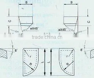 Tungsten Carbide Tipped Welding Cutting Saw Blade----For Cylindrical Turnint Tool ,boring Tool and Facing Tool(1283) thumbnail-1