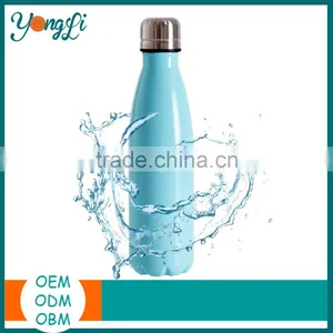 Keeps Drinks Hot for 12 Hours and Cold for 24 Vacuum Insulated Stainless Steel Leak-proof Double Walled Cola Sports Water Bottle thumbnail-1