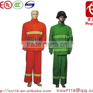 97type Green Orange Comfortable Cotton Kids Fire Suits thumbnail-2