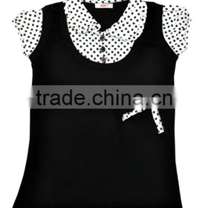 New Black & White Prints Girls Summer Dresses Cap Sleeve Baby Dress One Piece Cotton Petti Dress Organic Cotton thumbnail-1