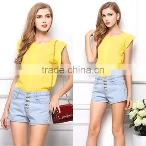 Women's Casual Loose Chiffon Vest Tank T Shirt Blouse Tops thumbnail-3