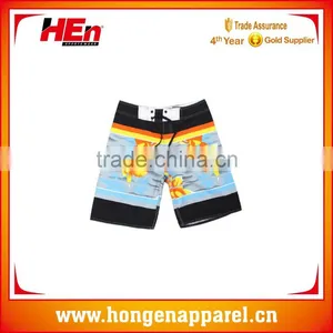 Hongen Apparel 2016 Custom Beach Wear With Sublimation Printing, High Quality Beach Shorts thumbnail-1