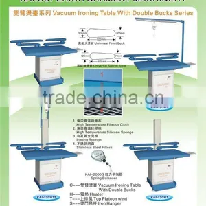 KAI-CH Industrial Garment Vacuum Ironing Table With Double Bucks thumbnail-1