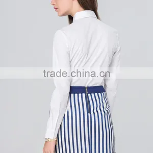 Wholesale Fashion Close-fitting Shirt for Office Ladies,images of Ladies Casual Tops thumbnail-3