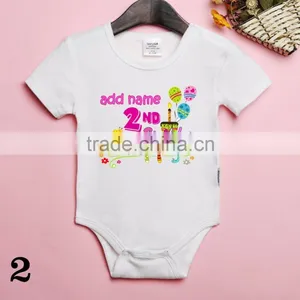 Baby Romper Birthday Print (gliiter, Color). no Minimum Quantity Required! 3days Ready to Send. thumbnail-6