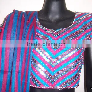 BLUE CHANIA Lehenga Choli BLOUSE DUPATTA thumbnail-3
