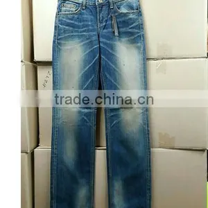 Cheap Stock Lot Sale Various Man Woman's Denim Jean From Korea thumbnail-1