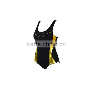 Wholesale Swimwear One Piece Cut Out Monokini Sports Swimsuit Slimming Bodysuit thumbnail-3