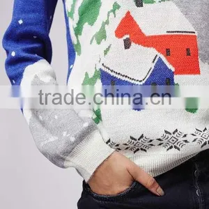 Adult Knitted Christmas Jumpers Snowflake Sweater Women thumbnail-6