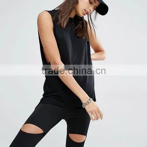 Women Singlet Casual Sexy Summer Tops Essential Drop Armhole Tank Top thumbnail-2
