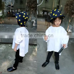 1-6 Years Wholesale 2017 Autumn Cotton Full Sleeves Irregular Girls Blouses (pick Size Color) thumbnail-4