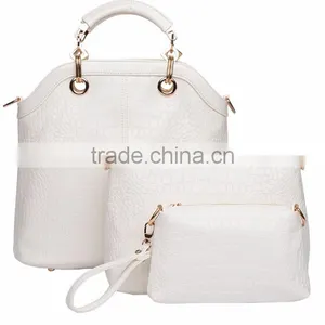 DY0059Z Fashional and Good Quality Ladies pu Bag Set 3pcs Bag Set thumbnail-1