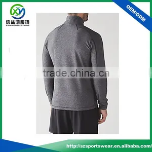 Grey Color 100% Polyester Men Breathable Muscle Fit Hoodie Plain Jacket,gym Wear thumbnail-2
