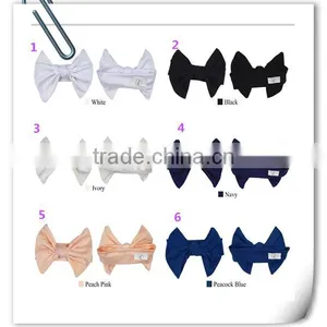 2017 Fancy Solid Color Fabric Baby Headband Custom Multifunctional Headwear Hair Accessories thumbnail-1