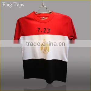 New Summer Crystal Design Arab Flag Pattern T-shirt Boys Egypt Flag Arab Strap t Shirt thumbnail-1