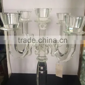 HOT SALE!!! Crystal Glass Candle Holder Crystal Glass Candelabra Wholesale Candle Holders thumbnail-2