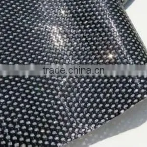 2013 Fashion DERUN Punching Glitter Leather Fabric for Bags thumbnail-1