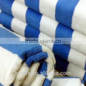 Soft Comfortable Blue and White Stripe Hotel 21 Bath Towels thumbnail-2