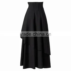Onen 2017 Womens Steampunk Gothic Black Long Skirt thumbnail-2