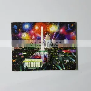 Cute Funny Handmade Paper Led Light up Greeting Christmas Cards With Button thumbnail-5