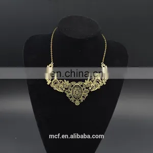 Wholesale Crystal Diamond Rhinestone Fashion Pendant Necklace MCB-0036 thumbnail-2