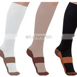 Copper Compression Socks For Men & Women - Best For Running, Athletic, Medical, Pregnancy and Travel -15-20mmHg#YLW-10 thumbnail-3
