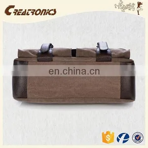 CR Europe Customized Design Leather Men's Leisure Satchel Canvas Messenger Bag Laptop thumbnail-5