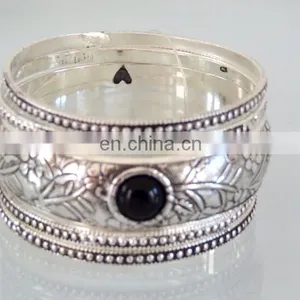 Wholesale Brass Silver Plated Fashion Bangle & Bracelets - Costume Fashion Bracelets Bangle-Party Wear Bangle Kada thumbnail-2
