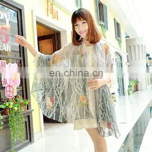 2015fashion Style Newest High Quality Silk Georgette Digital Printing Cappa(SP886BL) thumbnail-1