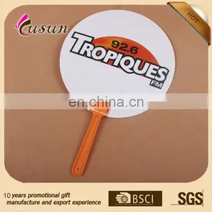 High Quality Colorful Custom Summer Promotional Plastic Hand Fan thumbnail-2