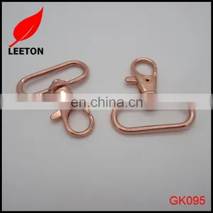 Factory Supply 30mm Shiny Rose Gold Swivel Snap Hook thumbnail-3
